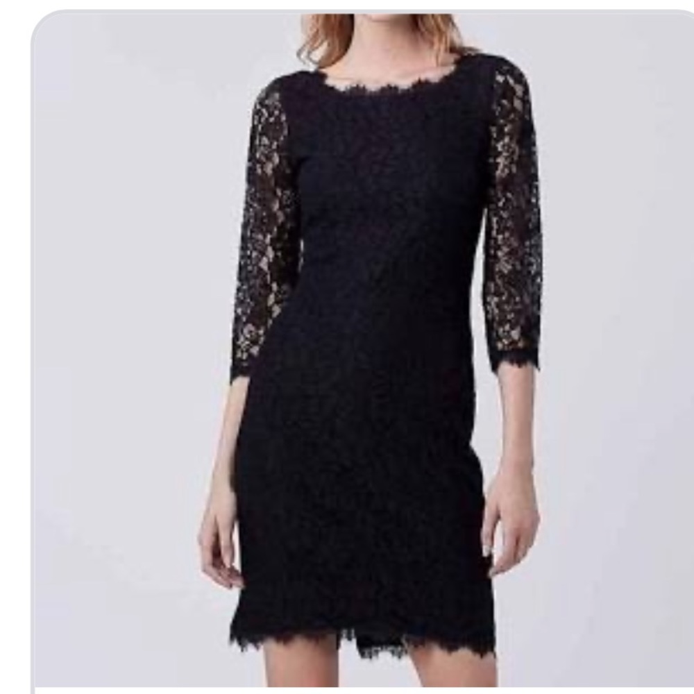 Diane Von Furstenberg Arita black dress